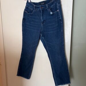 Judy Blue Dark Blue Cropped Straight Jeans